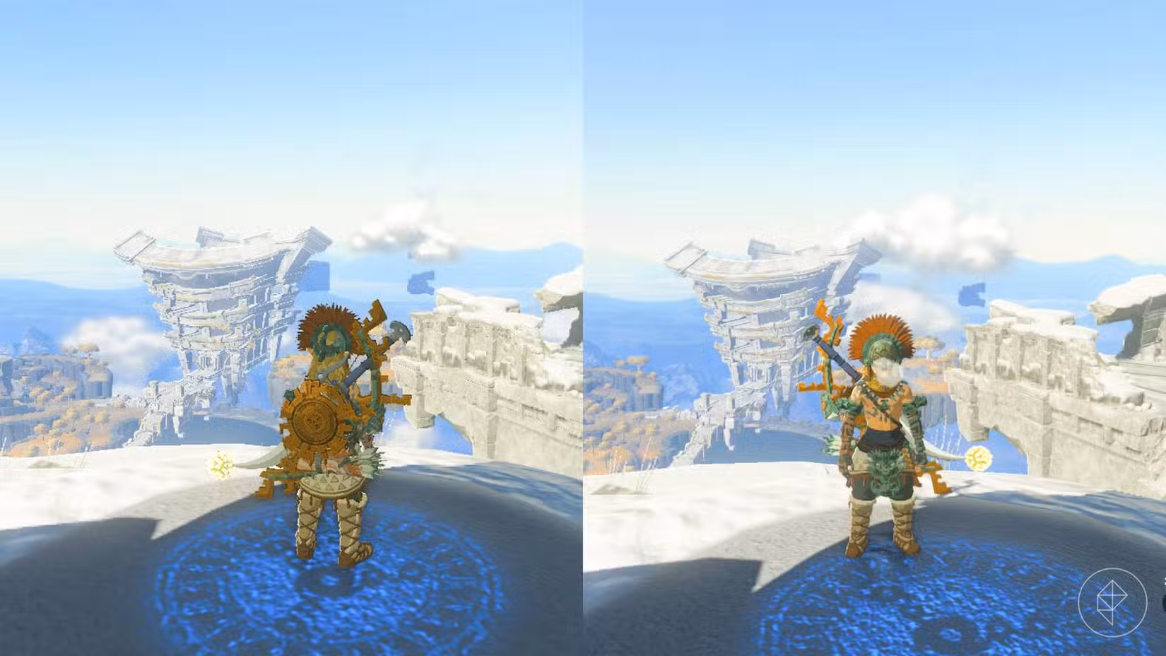 Uma comparação de distância em Lágrimas do Reino