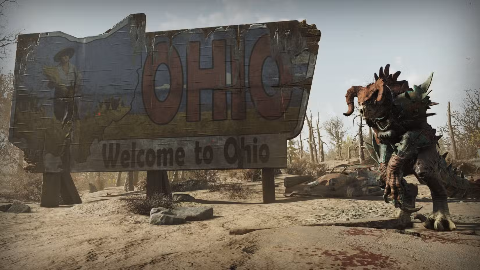 Um outdoor de Ohio aparece em Fallout 76.