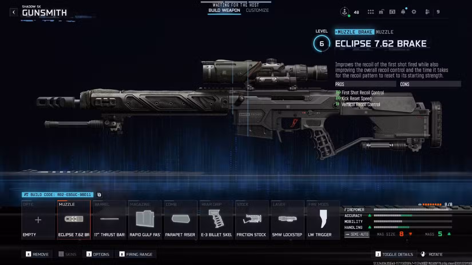 O Shadow SK em Black Ops 7 com os acessórios listados neste guia.