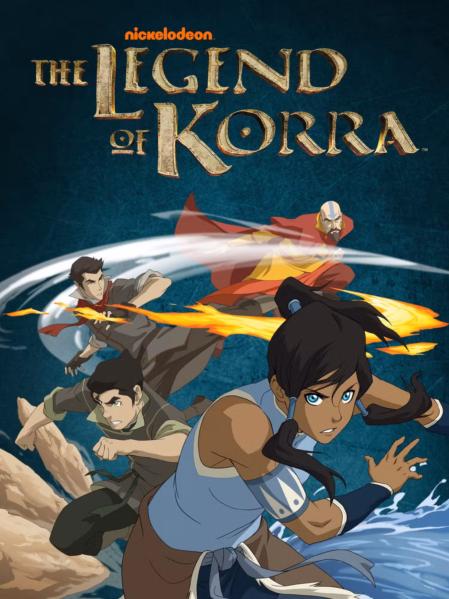 cartaz da 1ª temporada de lenda de korra