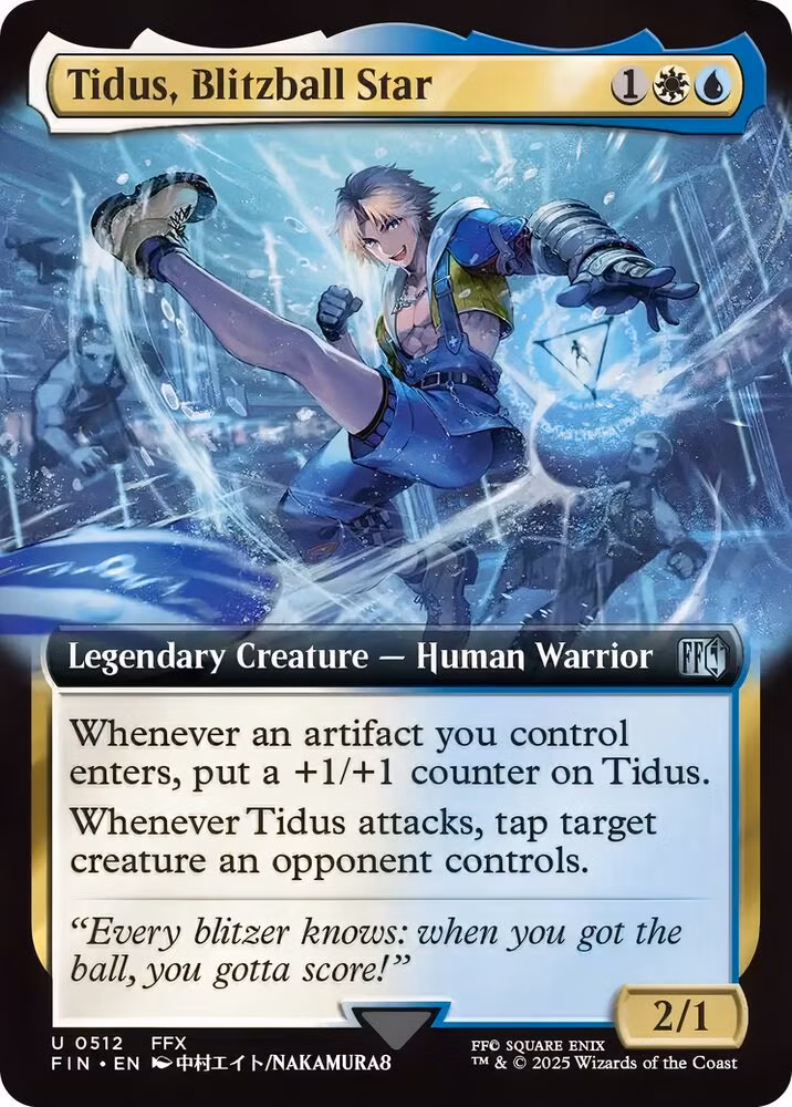 Carta de The Magic: The Gathering Tidus, estrela de Blitzball