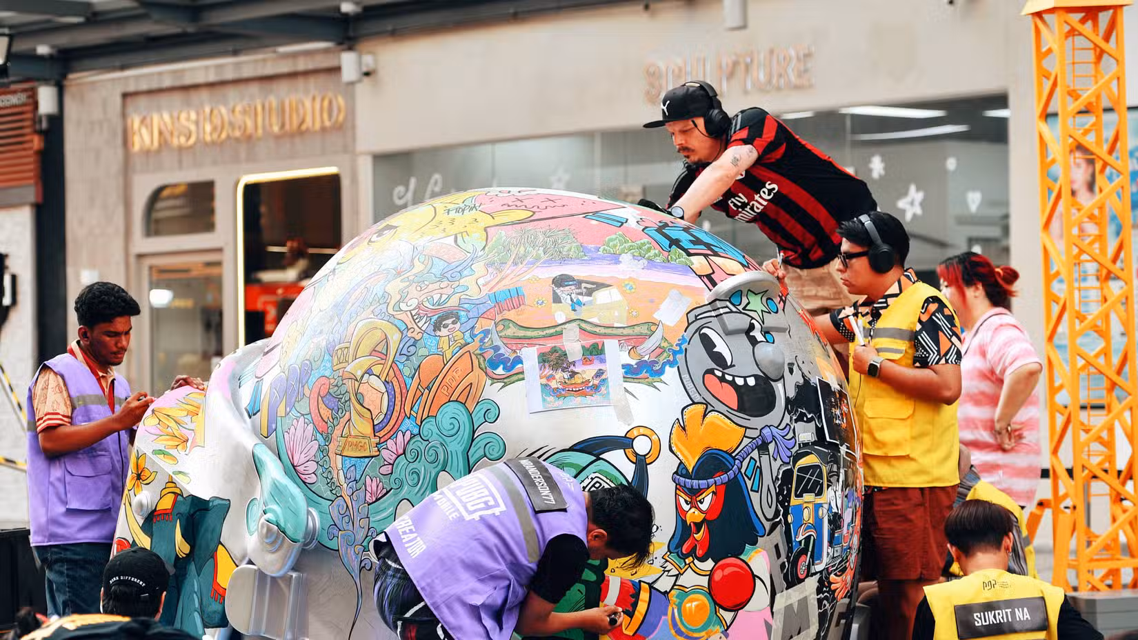 pub mobile uau pintura de criadores.