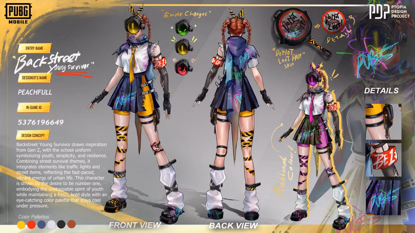 Criações PDP Peafull no Pubg Mobile.