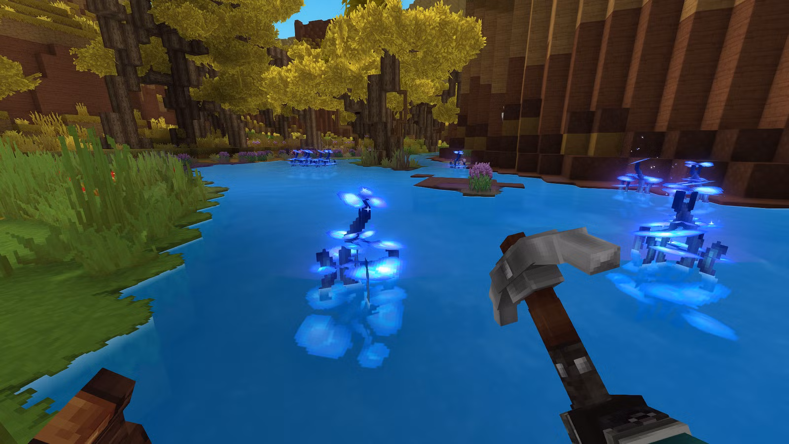 Uma captura de tela do Hytale mostrando uma alga azul