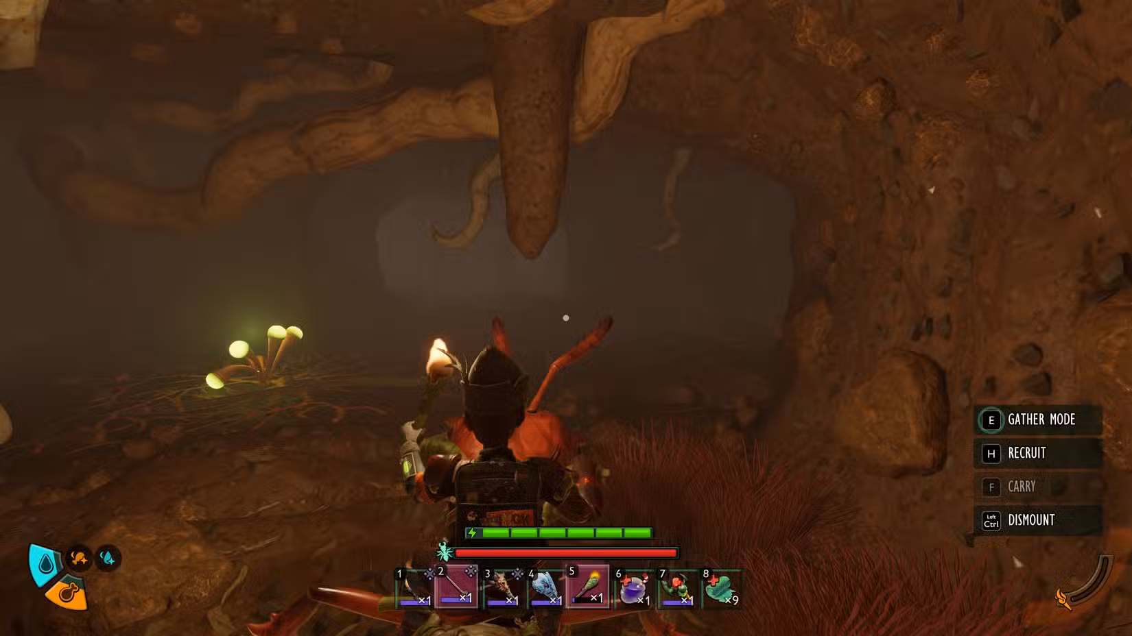 A primeira bifurcação do War Torn Formigueiro em Grounded 2