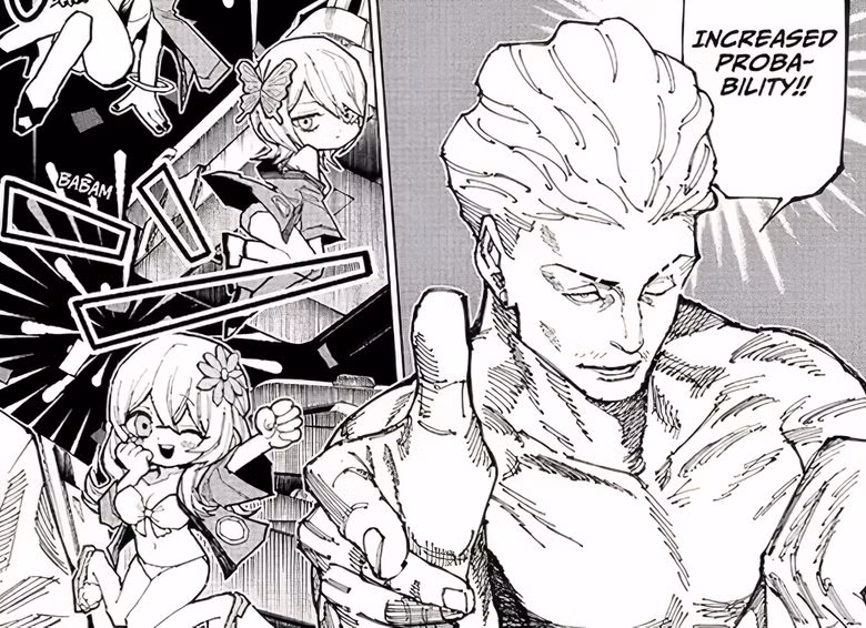 Hakari aumenta sua probabilidade dentro de seu domínio em Jujutsu Kaisen