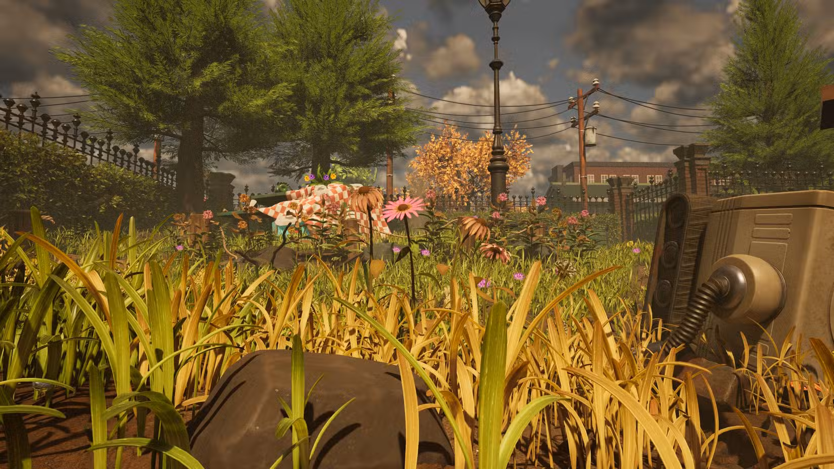 Uma vista da região do Picnic em Grounded 2