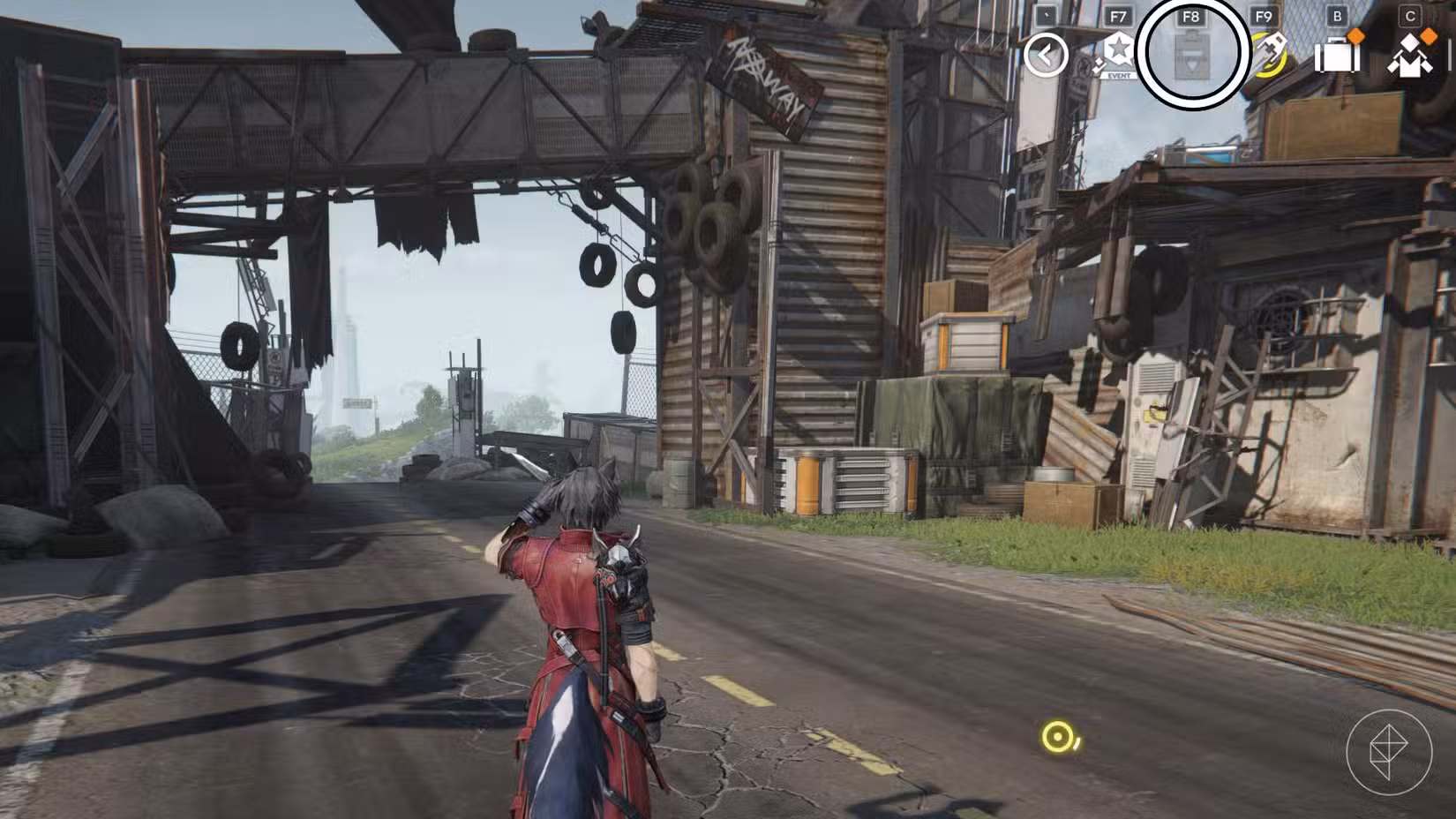 Uma captura de tela da IU do Arknights Endfield com a opção de diários circulada