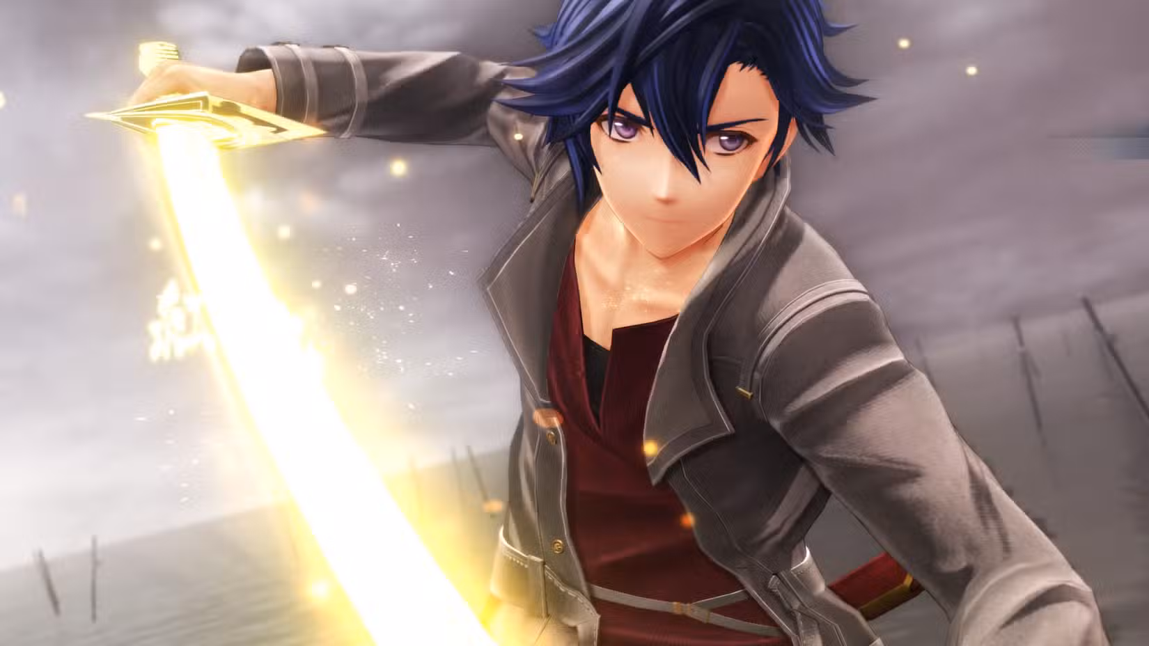 Uma captura de tela de Trails Beyond the Horizon mostrando Rean Schwarzer