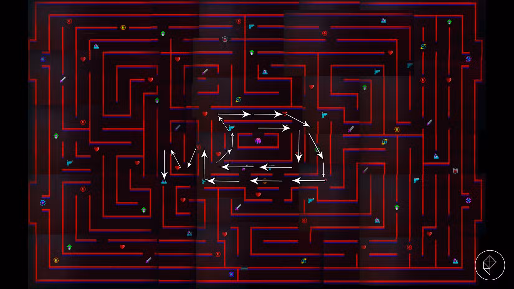 Uma rota potencial da bala de canhão DeadGear em Romeo Is a Dead Man.