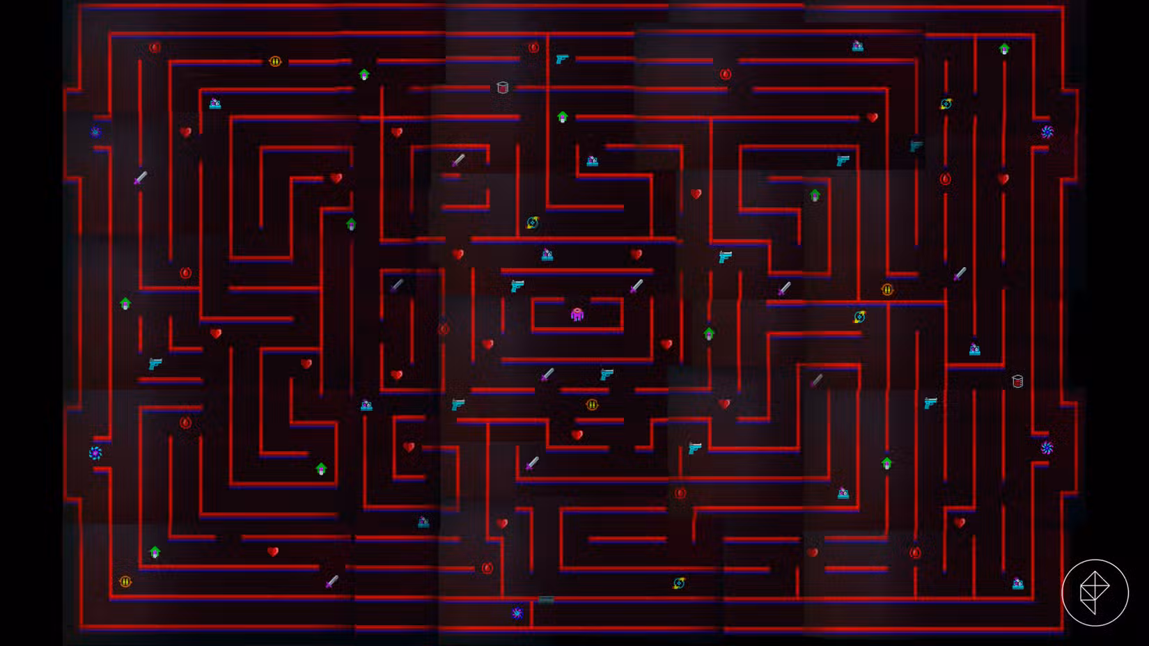 O mapa completo do DeadGear Cannonball em Romeo Is a Dead Man.