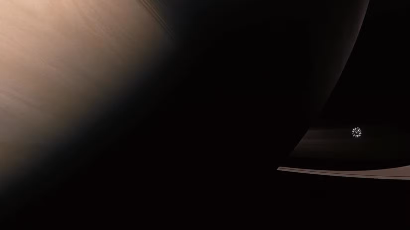 interestelar: o Endurance passa por Saturno