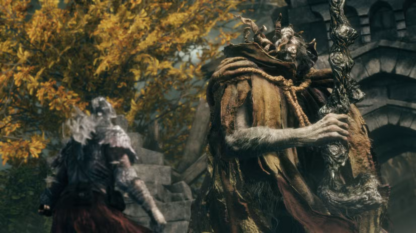 Um olhar manchado para um monstro em Elden Ring Tarnished Edition no Switch 2