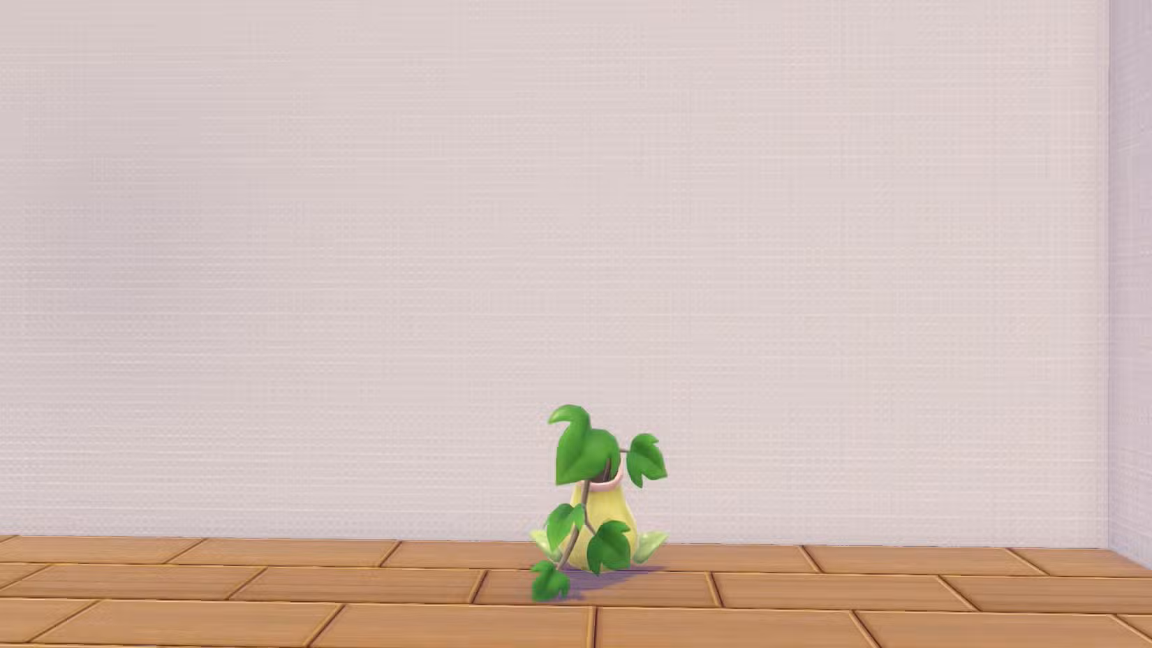 Um pote com hera saindo dele que parece um Victreebell em Pokopia.