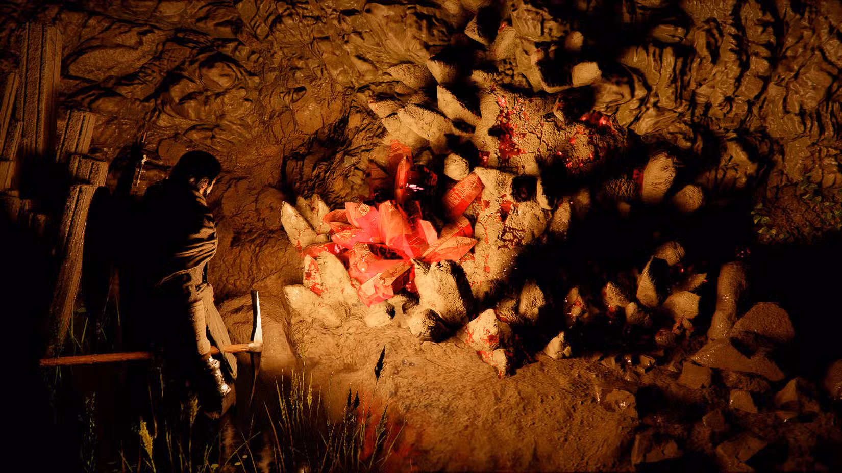 Uma captura de tela do Crimson Desert mostrando um nó granada