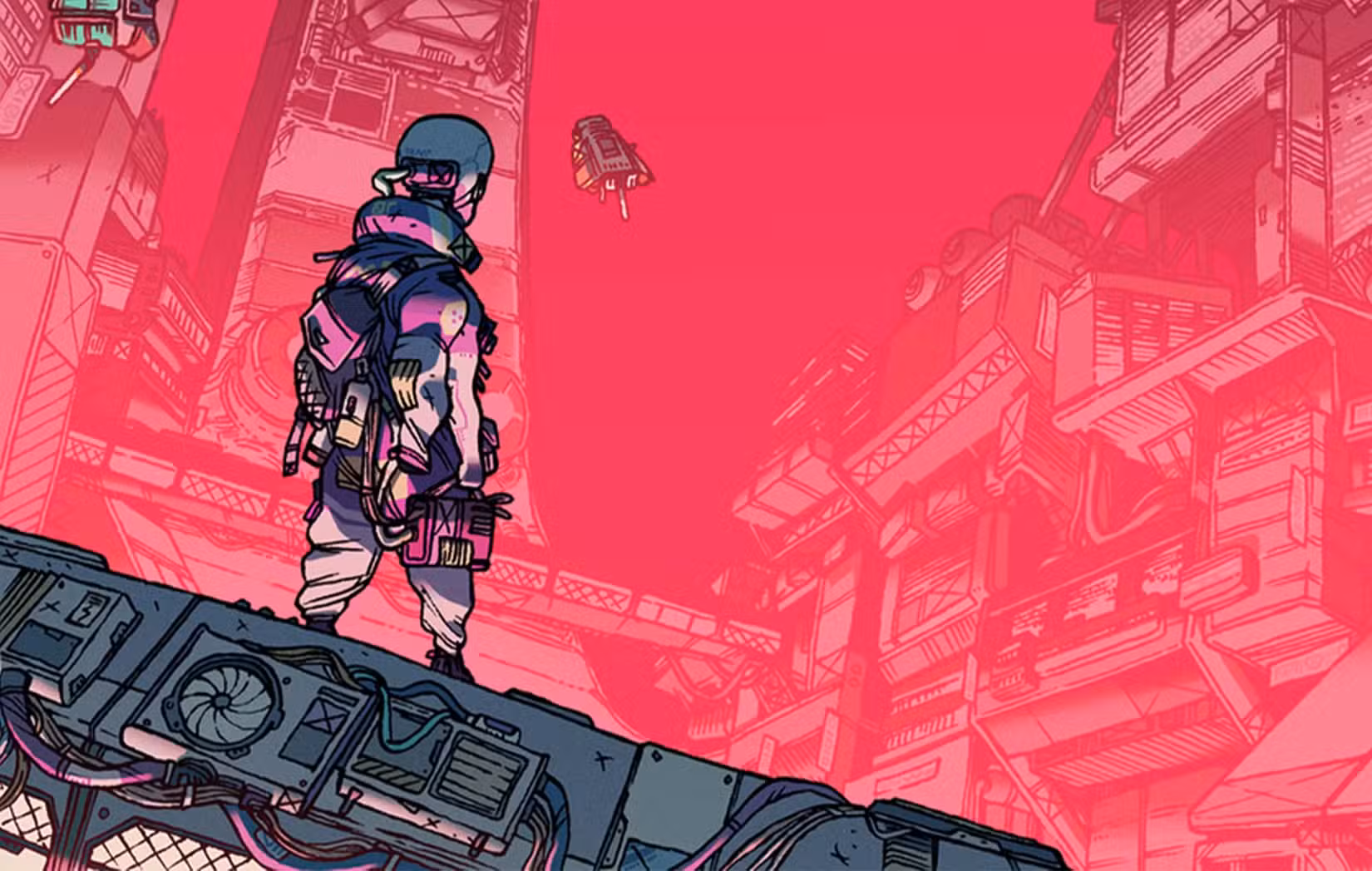 A Sleeper olha para uma extensão em The Eye in Citizen Sleeper