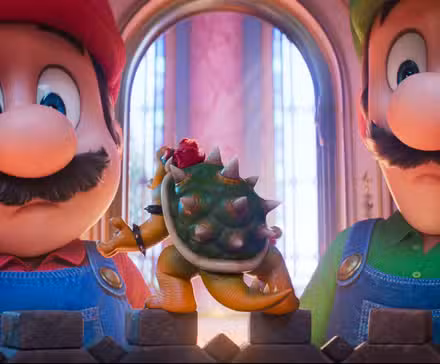 Filme de Super Mario Galaxy ainda com Mario, Bowser e Luigi