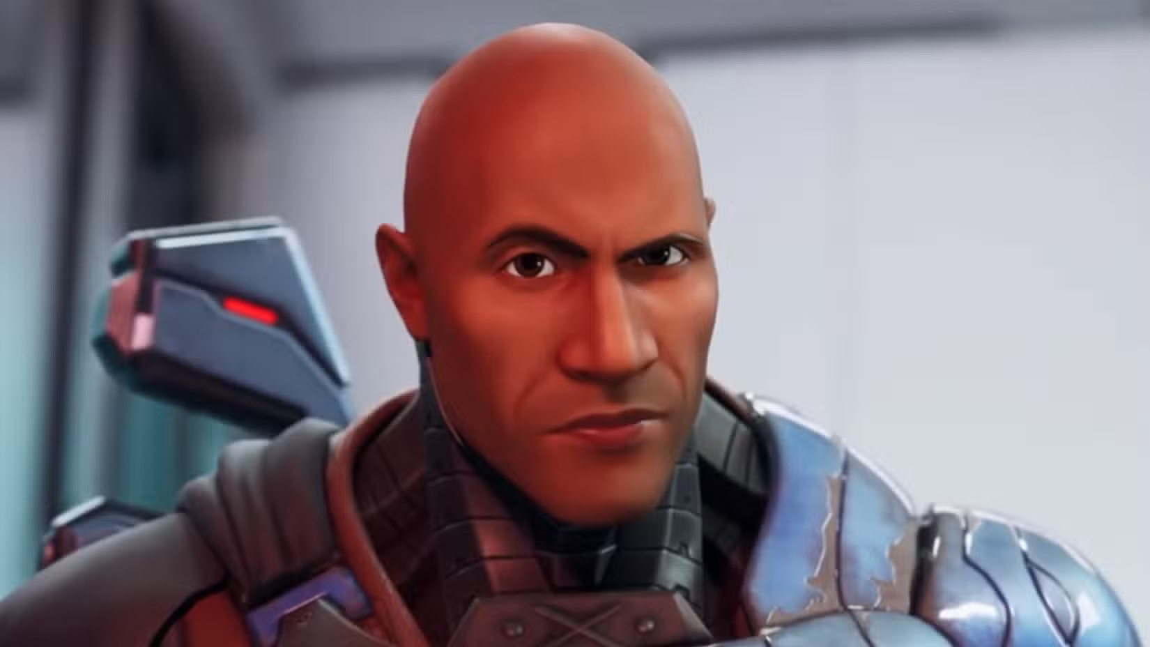 Dwayne Johnson como a Fundação em Fortnite