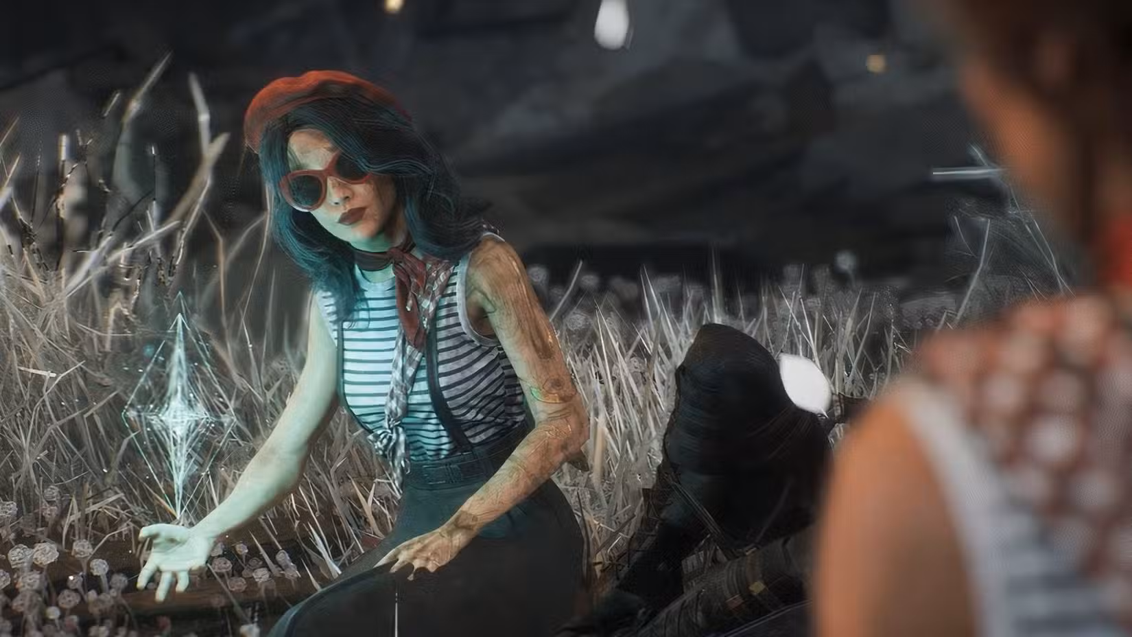 Lune vestindo a fantasia Baguette Clair Obscur Expedition 33.