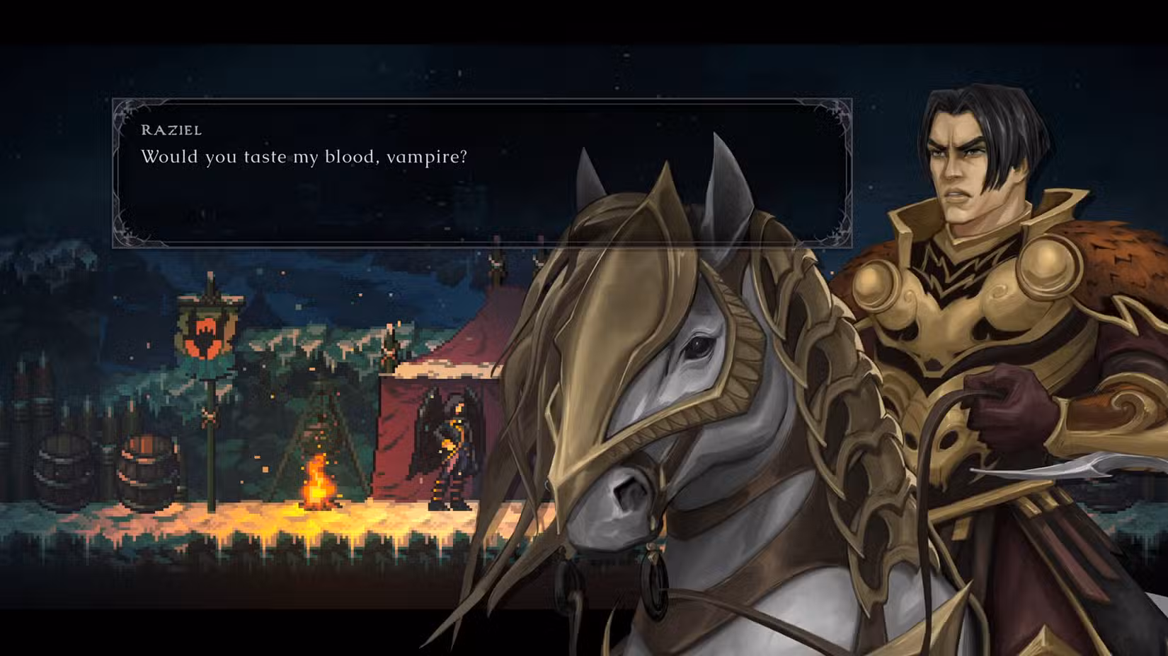 Raziel fala em Legacy of Kain: Ascendance.