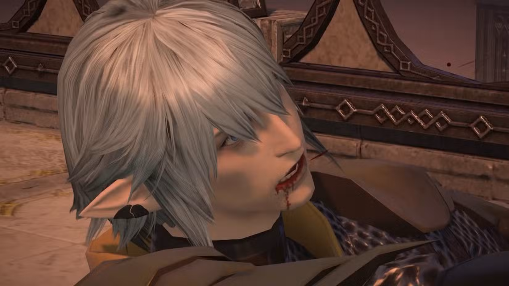 Haurchefant morrendo em FFXIV Heavensward