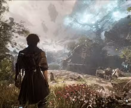 Gustave olhando para o continente na Expedição Clair Obscur 33.