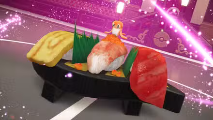 Tatsugiri prestes a Mega Evoluir no DLC Pokémon Legends-ZA Mega Dimension.