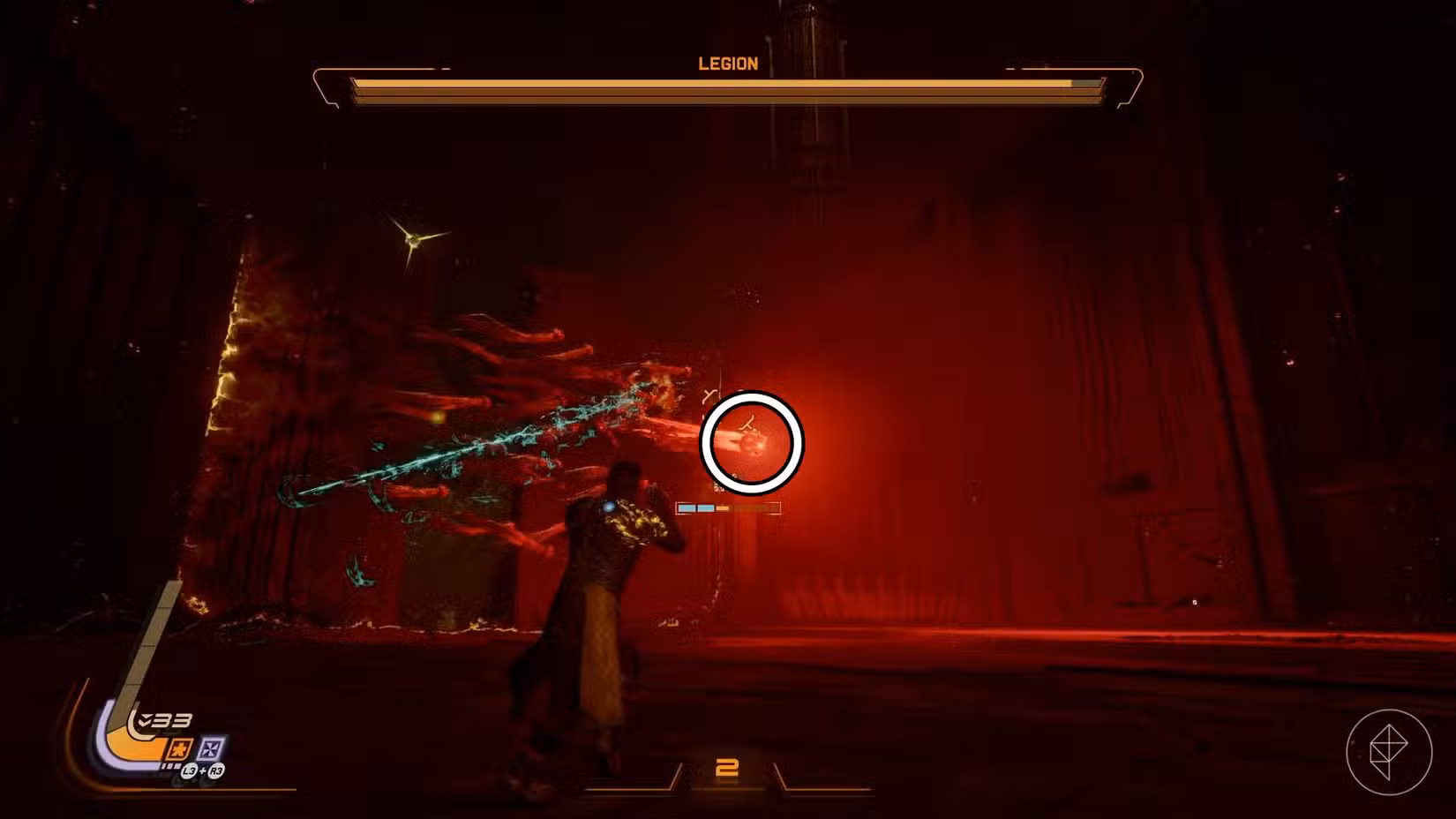 O polvo maior, como inimigo, durante a luta contra o chefe da Legião em Saros, circulou.