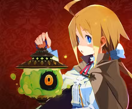 O personagem principal do Labirinto da Galeria segurando uma lanterna espiritual