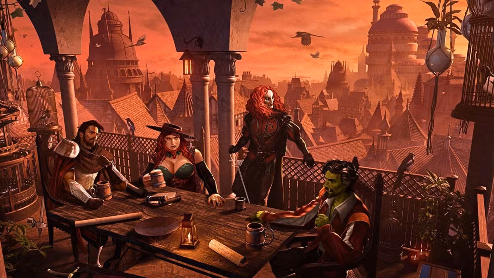 Uma imagem do Critical Role apresentando a tabela Schemers. 