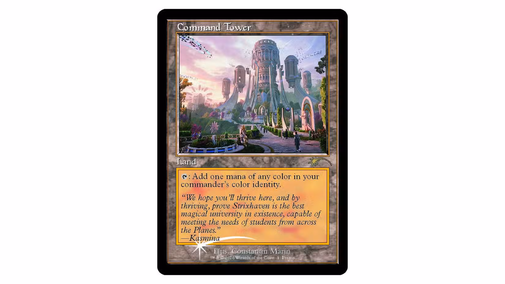 Carta variante da Torre de Comando