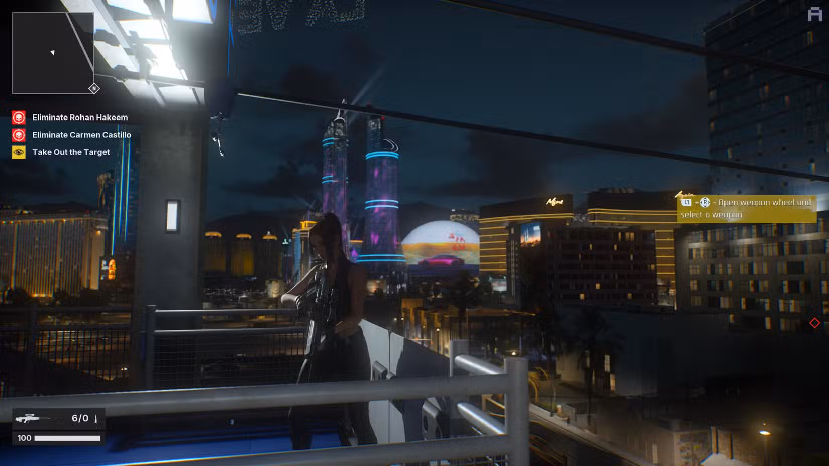 Julia Black está em um telhado em Mindseye.