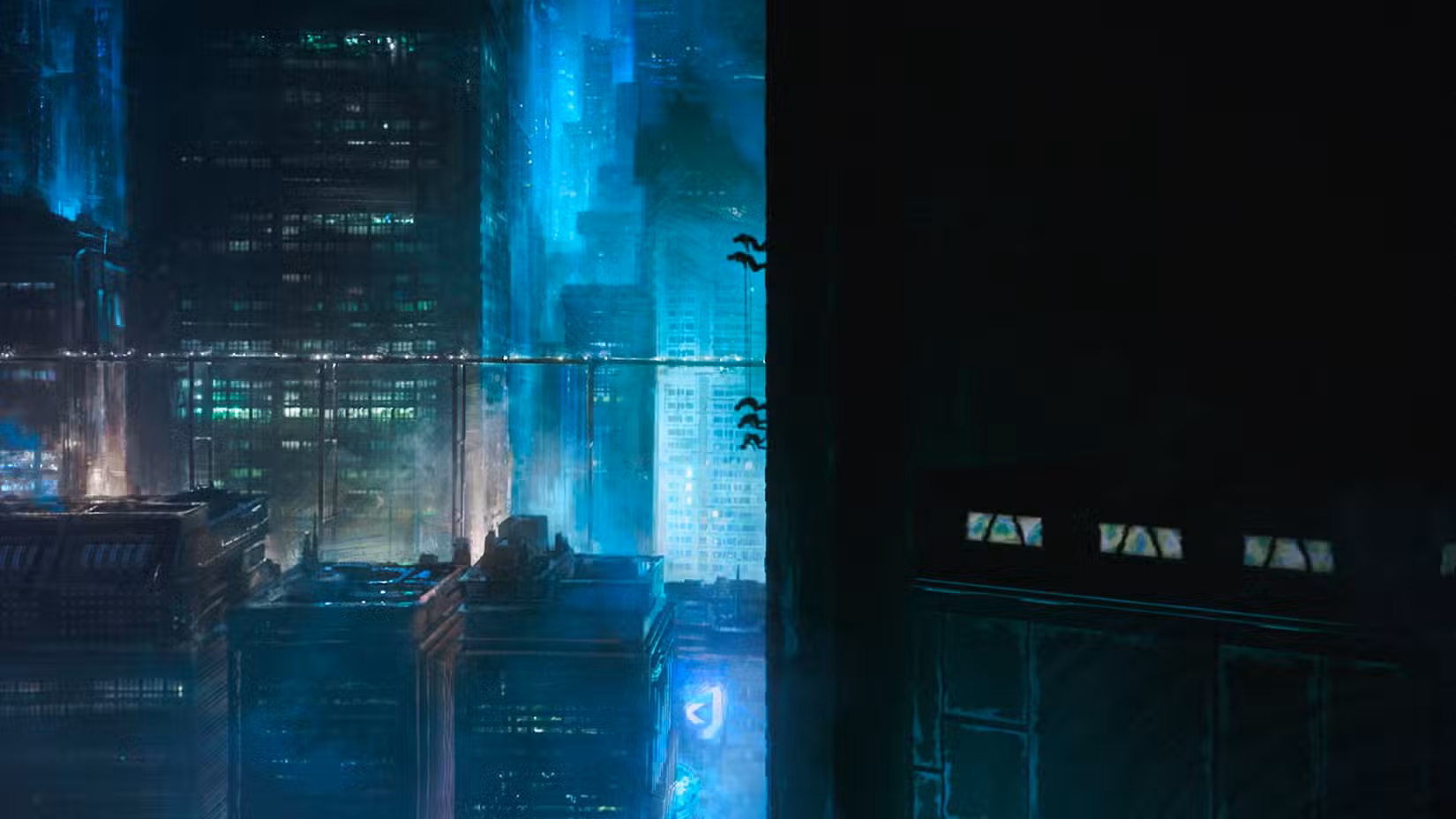 Um grupo de Mandalorianos e Zabrak escalam um arranha-céu em Maul Shadowlord