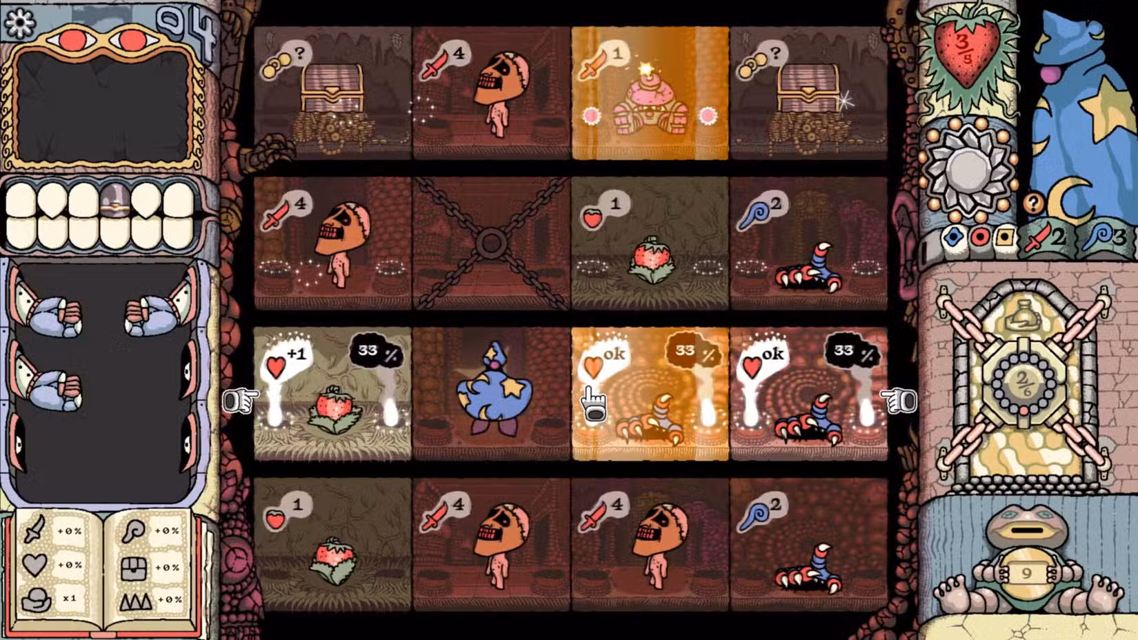 Uma grade de masmorras aparece em Sol Cesto.