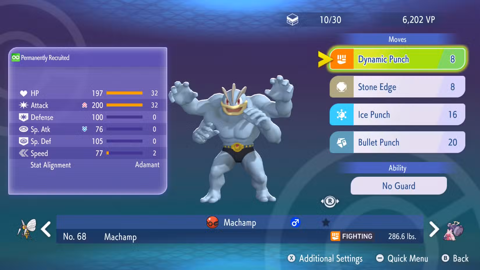 O Machamp você obtém através do código Mystery Gift em Pokémon Champions