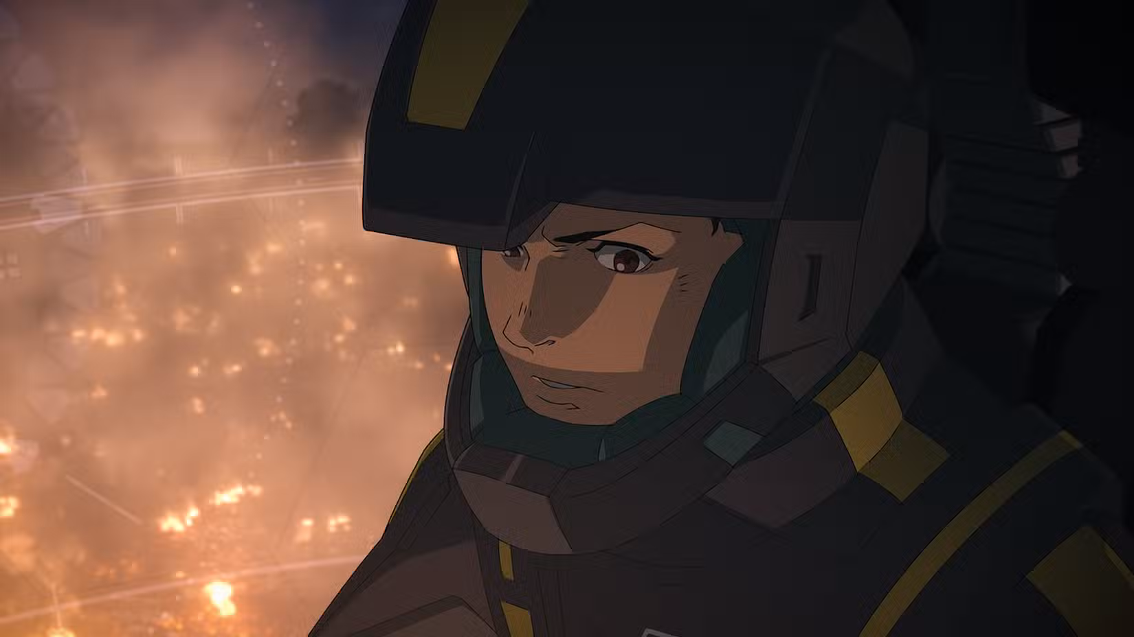 Foto de Mobile Suit Gundam Hathaway: A Feitiçaria da Ninfa Circe de Hathaway na cabine. 