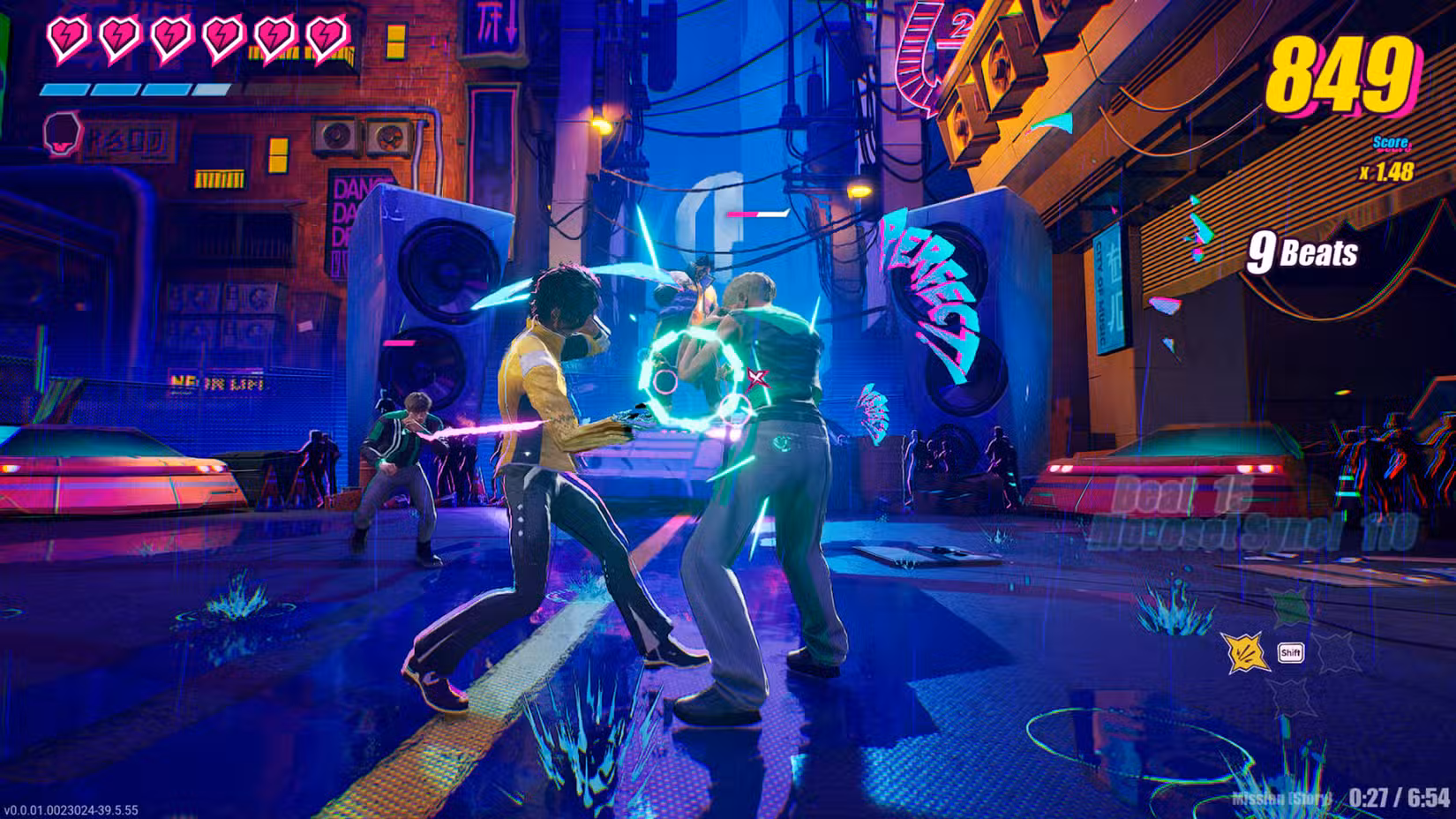 Charlie luta contra um inimigo em Dead as Disco.