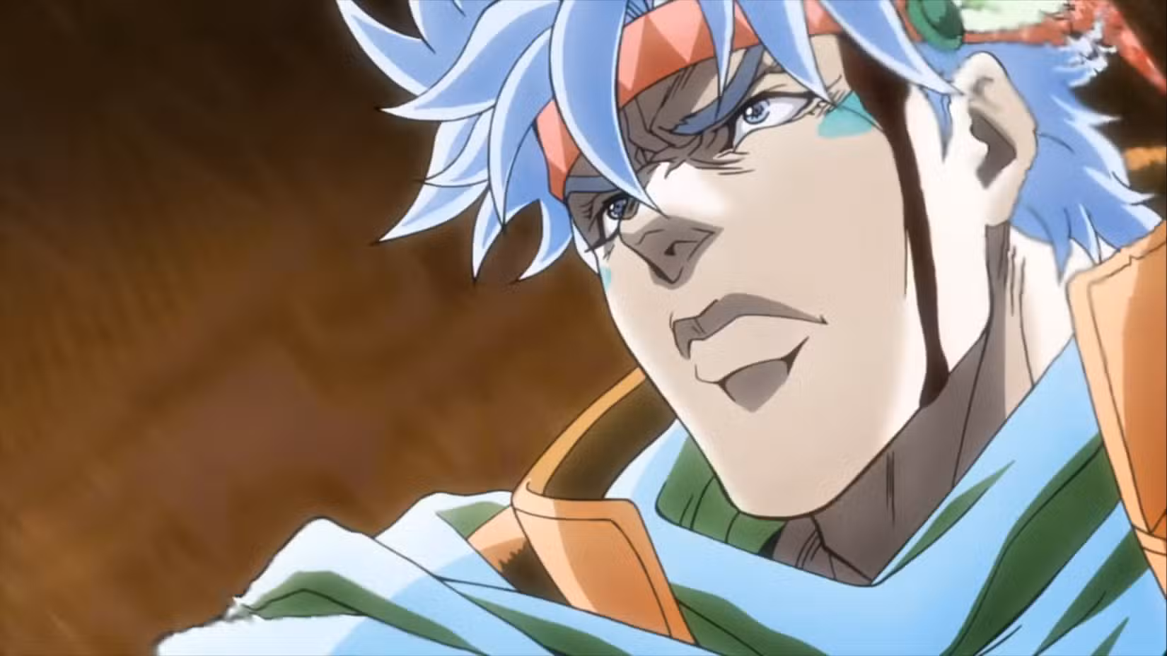 César parece determinado antes de enfrentar Wamuu em Battle Tendency