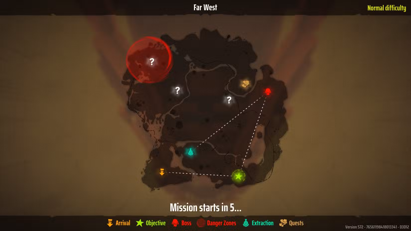 O mapa de Far West em Far Far West