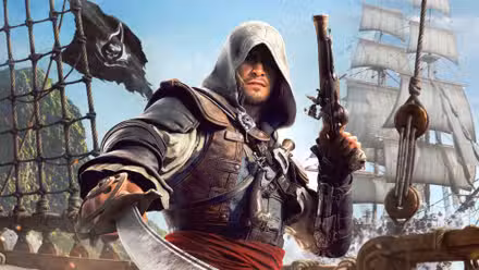 Arte principal de Edward Kenway de Assassin's Creed Black Flag Resynced